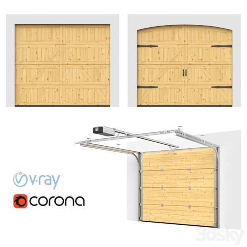 '3dsky Pro - Garzhnye Sectional gates Hormann Motive 405 open / closed' '3dsky Pro - Garzhnye Sectional gates Hormann Motive 405 open / closed'