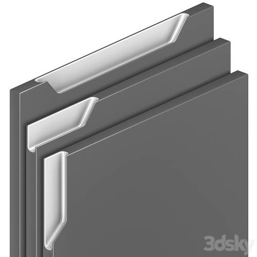 '3dsky Pro - Integrated handle. kitchen facade'