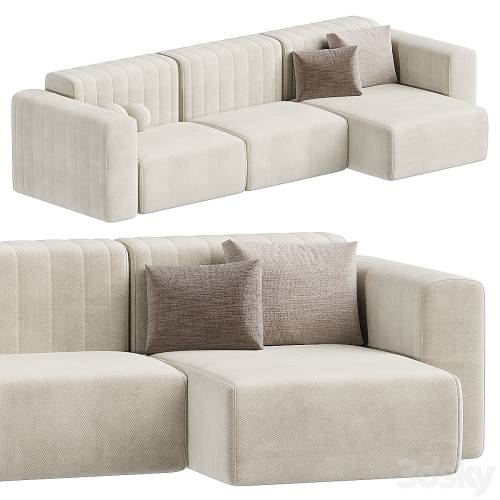 '3dsky Pro - RIFF Sofa with chaise longue By NORR11' '3dsky Pro - RIFF Sofa with chaise longue By NORR11'