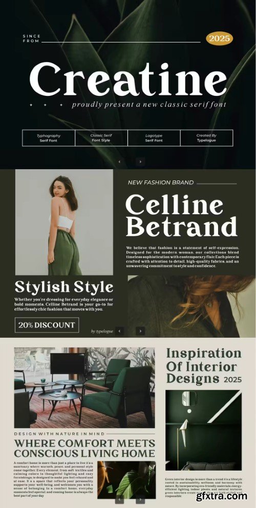 Creatine - Serif Font