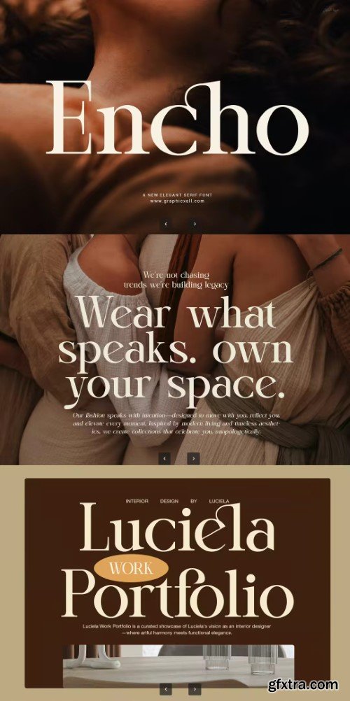 Encho Modern Serif Font