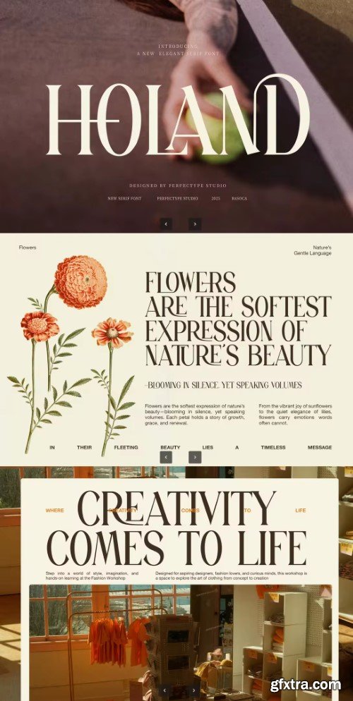 Holand Elegant Serif Font