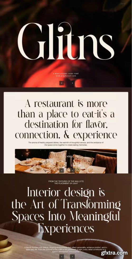 Glitns Elegant Serif Font