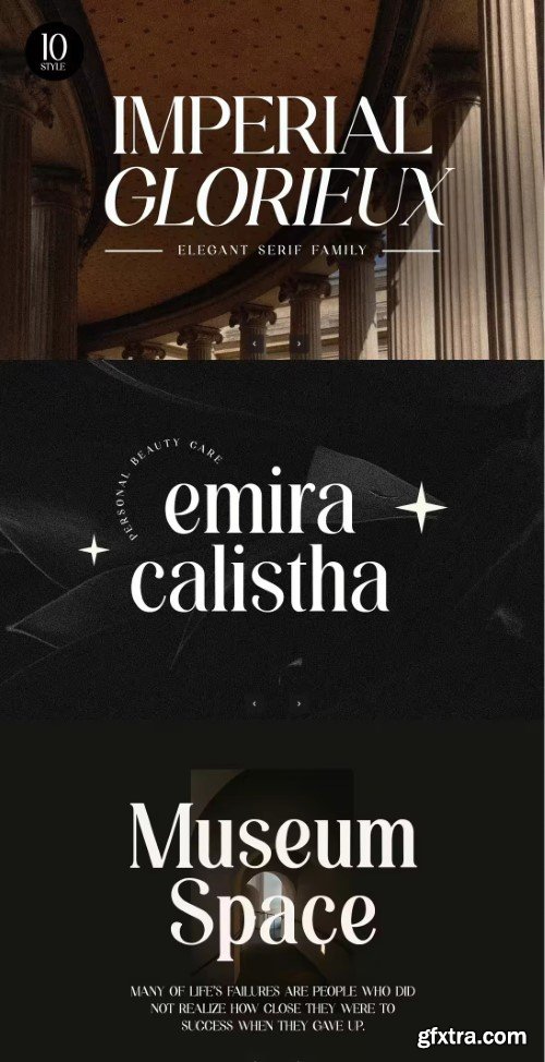 Imperial Glorieux Elegant Serif Font Family