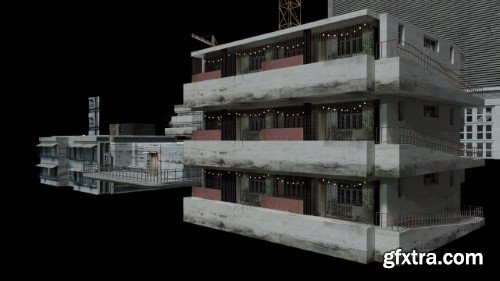 New And Old Buildings Blender Asset Library