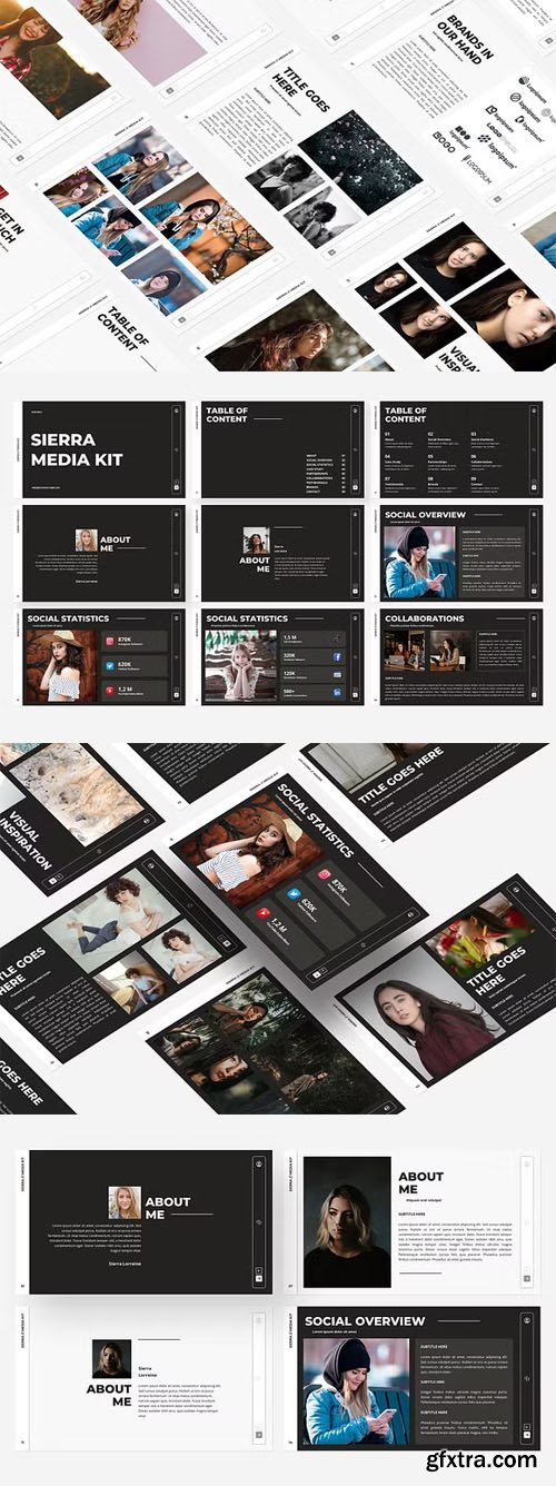 SIERRA - Media Kit Presentation Templates for [PowerPoint/Google Slides/Keynote]