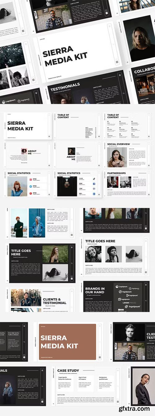 SIERRA - Media Kit Presentation Templates for [PowerPoint/Google Slides/Keynote]