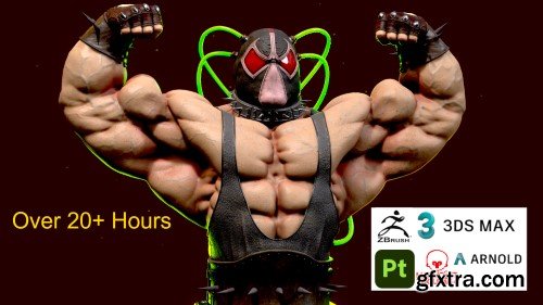 Artstation - Zbrush, 3ds Max, Substance 3d Painter, Bane Bust Creation Course