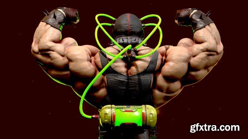 Artstation - Zbrush, 3ds Max, Substance 3d Painter, Bane Bust Creation Course
