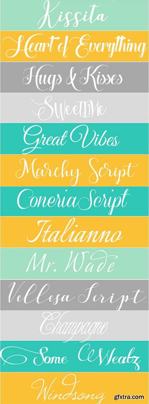 20+ Wedding Fonts Pack