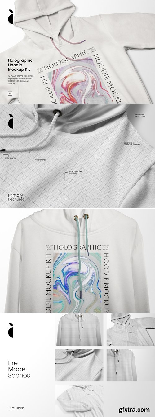 CreativeMarket - Hoodie Mockup Kit VOL1 244511343