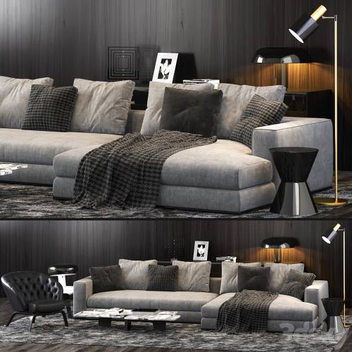 '3dsky Pro - Minotti Hamilton Sofa' '3dsky Pro - Minotti Hamilton Sofa'