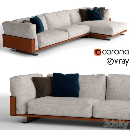 '3dsky Pro - Longhi Ritual chaise lounge sofa' '3dsky Pro - Longhi Ritual chaise lounge sofa'