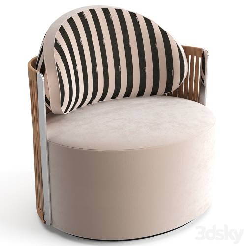 '3dsky Pro - Fendi Casa Thea Lounge armchair' '3dsky Pro - Fendi Casa Thea Lounge armchair'