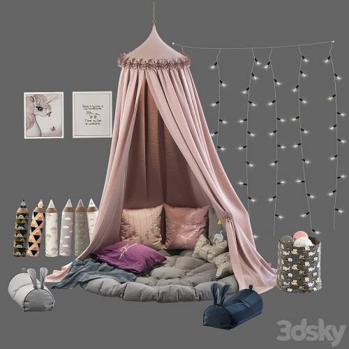 '3dsky Pro - Children's canopy with decor' '3dsky Pro - Children's canopy with decor'