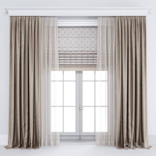 '3dsky Pro - Curtain brown'