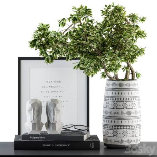 '3dsky Pro - Decorative Set Green Bouquet - Set 45'