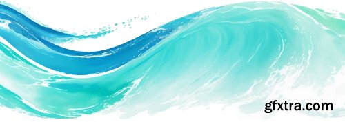 Watercolor Summer Backgrounds in Vectors 25xEPS