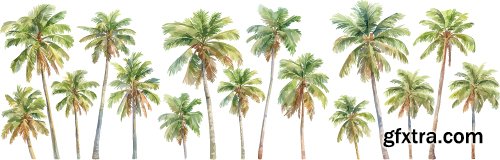 Watercolor Summer Backgrounds in Vectors 25xEPS