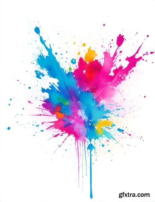 Watercolor Splash Vectors 23xAI, 3xJPG Watercolor Splash Vectors 23xAI, 3xJPG