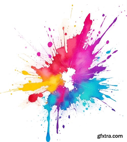 Watercolor Splash Vectors 23xAI, 3xJPG Watercolor Splash Vectors 23xAI, 3xJPG