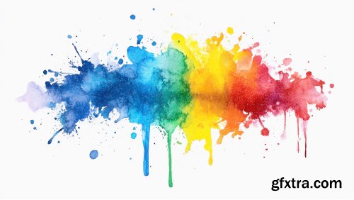 Watercolor Splash Vectors 23xAI, 3xJPG Watercolor Splash Vectors 23xAI, 3xJPG