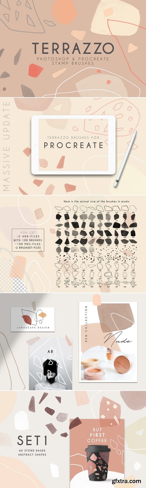 CreativeMarket - Terrazzo Photoshop Procreate Brushes 3774262