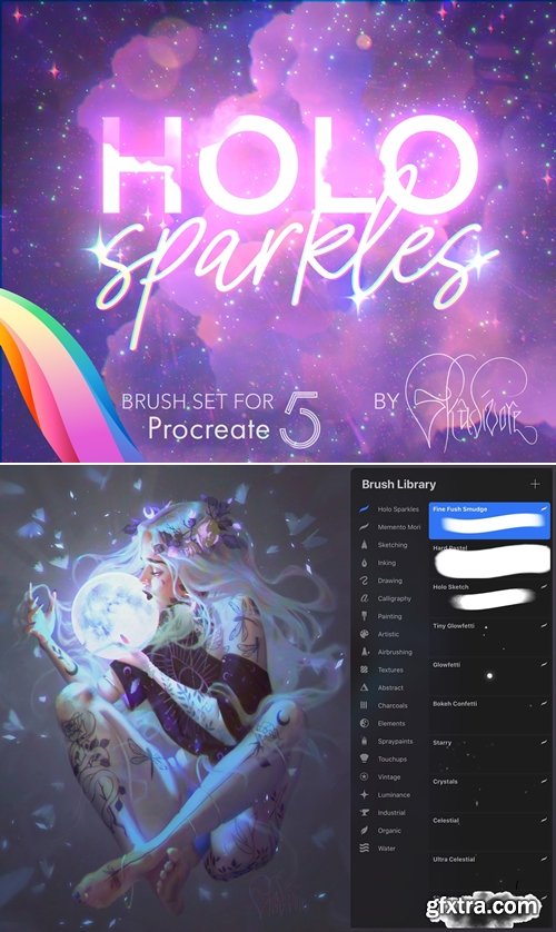 CubeBrush - Holo Sparkles Brush Set