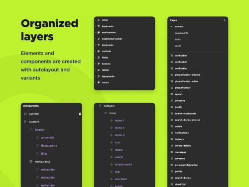 'Quicker Food Delivery App UI KIT'