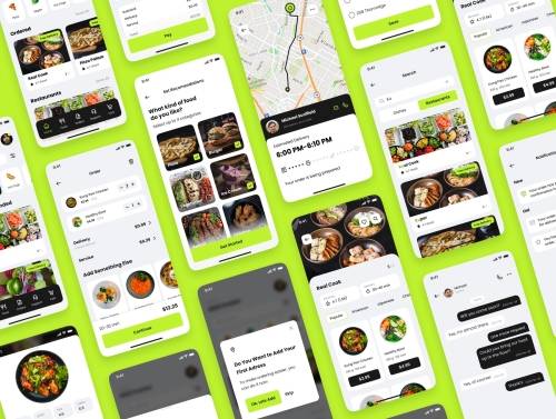 'Quicker Food Delivery App UI KIT'
