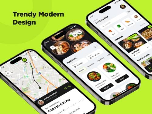 'Quicker Food Delivery App UI KIT'