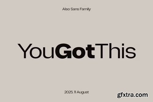 CreativeMarket - Also Sans Family Sans Serif