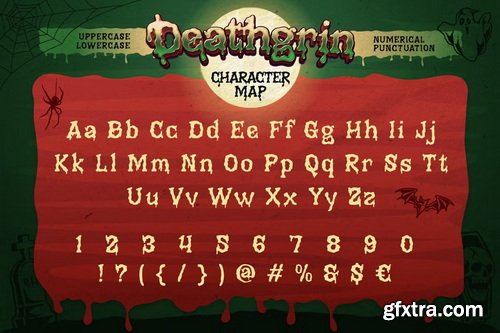 CreativeMarket - Deathgrin Horror Typeface