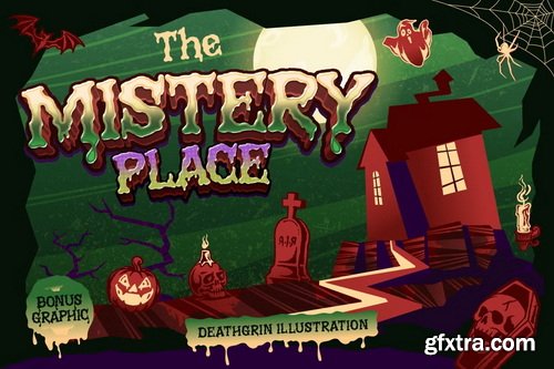 CreativeMarket - Deathgrin Horror Typeface