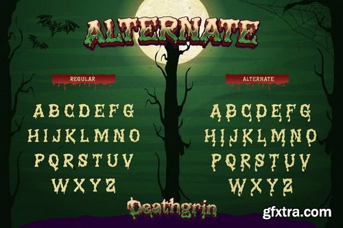 CreativeMarket - Deathgrin Horror Typeface