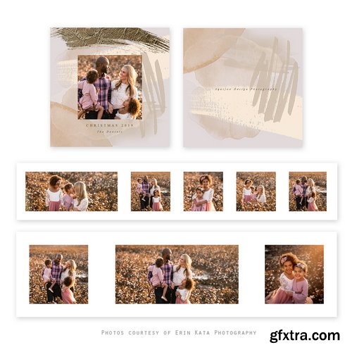 Squijoo - Accordion Books - Size 3 x 3 - 46xPSDs