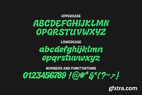 CreativeMarket - Melted Brain Layered Dripping Hallowen Font