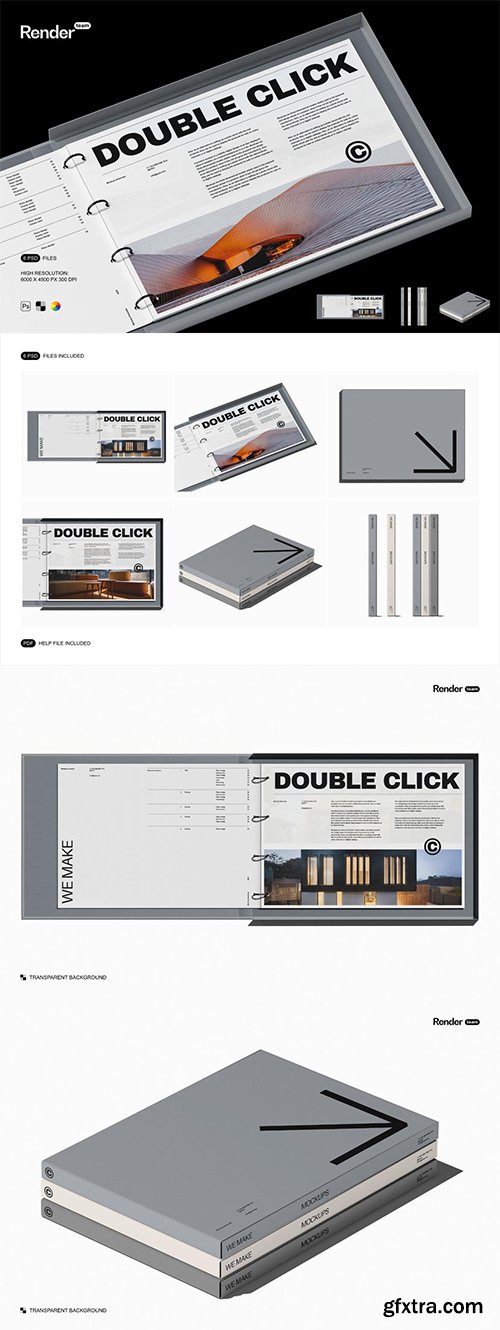 MockupCloud - Binder Mockup Set