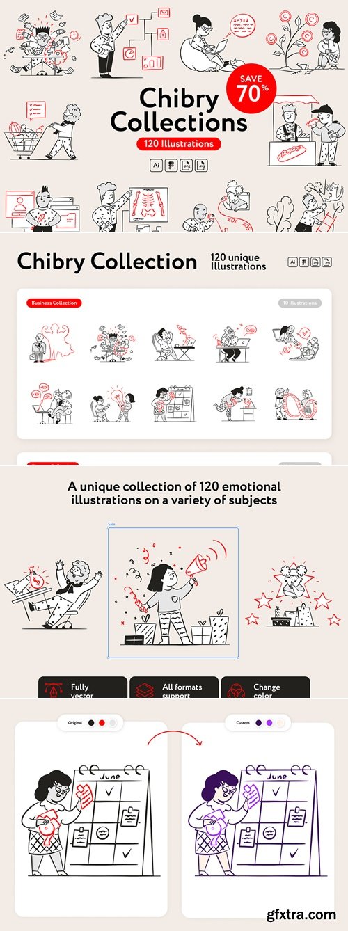 CreativeMarket - Chibry Collection 14658425