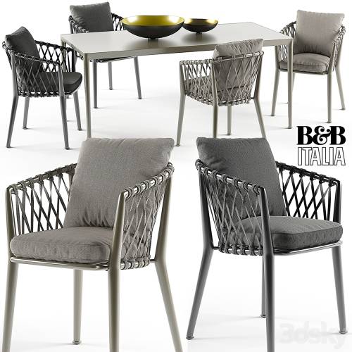 '3dsky Pro - Erica chairs set B&B Italy' '3dsky Pro - Erica chairs set B&B Italy'