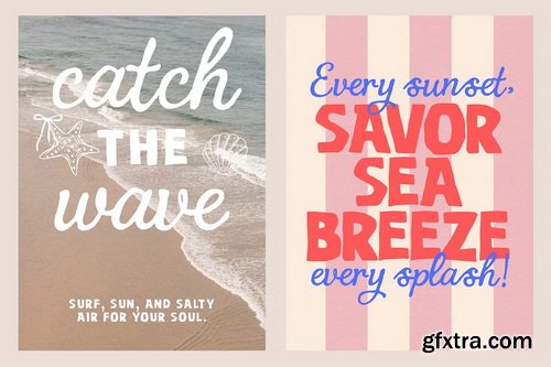 CreativeMarket - Costa Brisa Retro Summer Font Duo