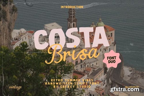 CreativeMarket - Costa Brisa Retro Summer Font Duo
