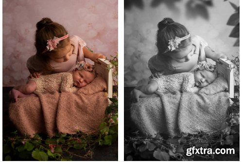 Megbittonproductions - Five Minute Edit: Black and White Baby Sister