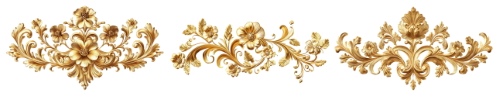Baroque Ornament Elements 25xPNG