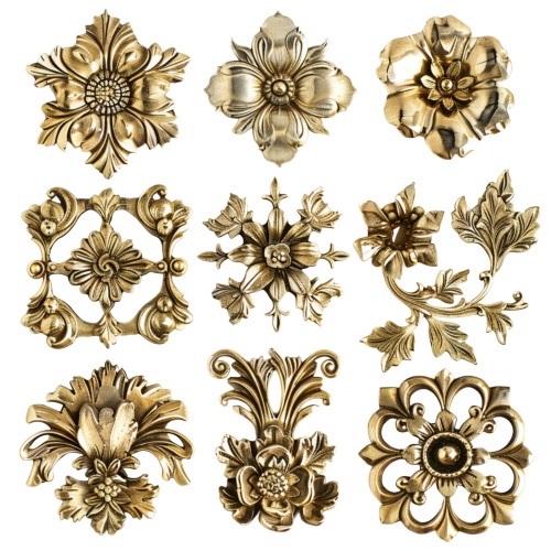 Baroque Ornament Elements 25xPNG