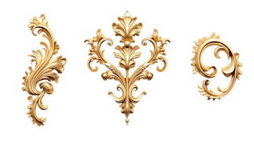 Baroque Ornament Elements 25xPNG