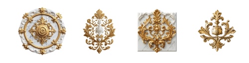 Baroque Ornament Elements 25xPNG