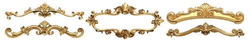 Baroque Ornament Elements 25xPNG