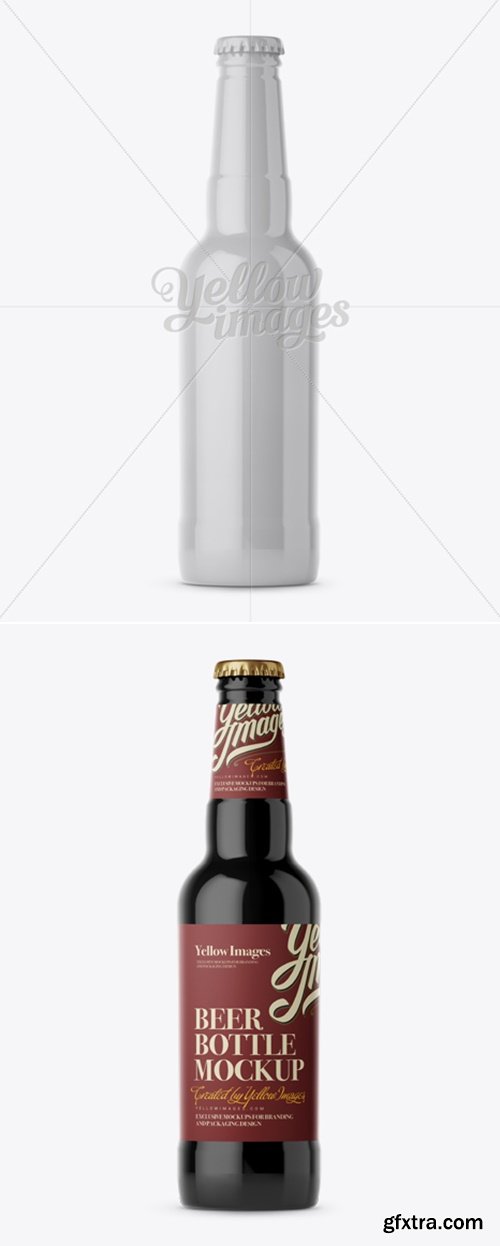 YellowImages - 330ml Beer Bottle Mockup 12496