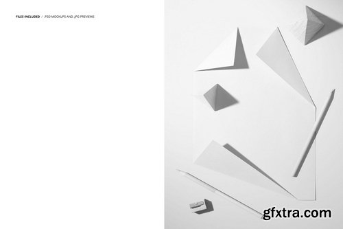 Creatsy - Crayons and Poster with Folded Corners Mockup - 2144983381